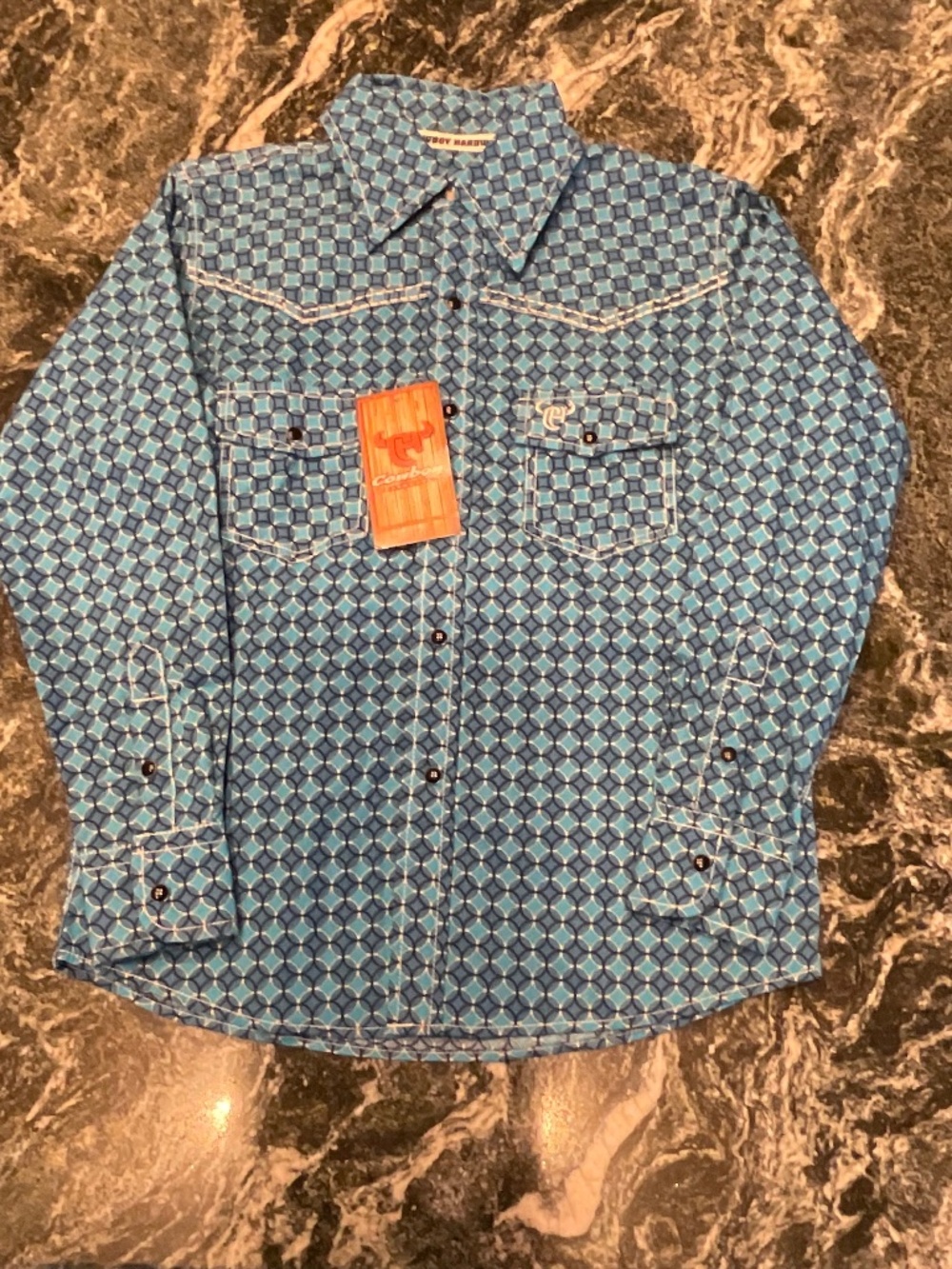 NWT Cowboy Hardware Long Sleeve Shirt Size Small